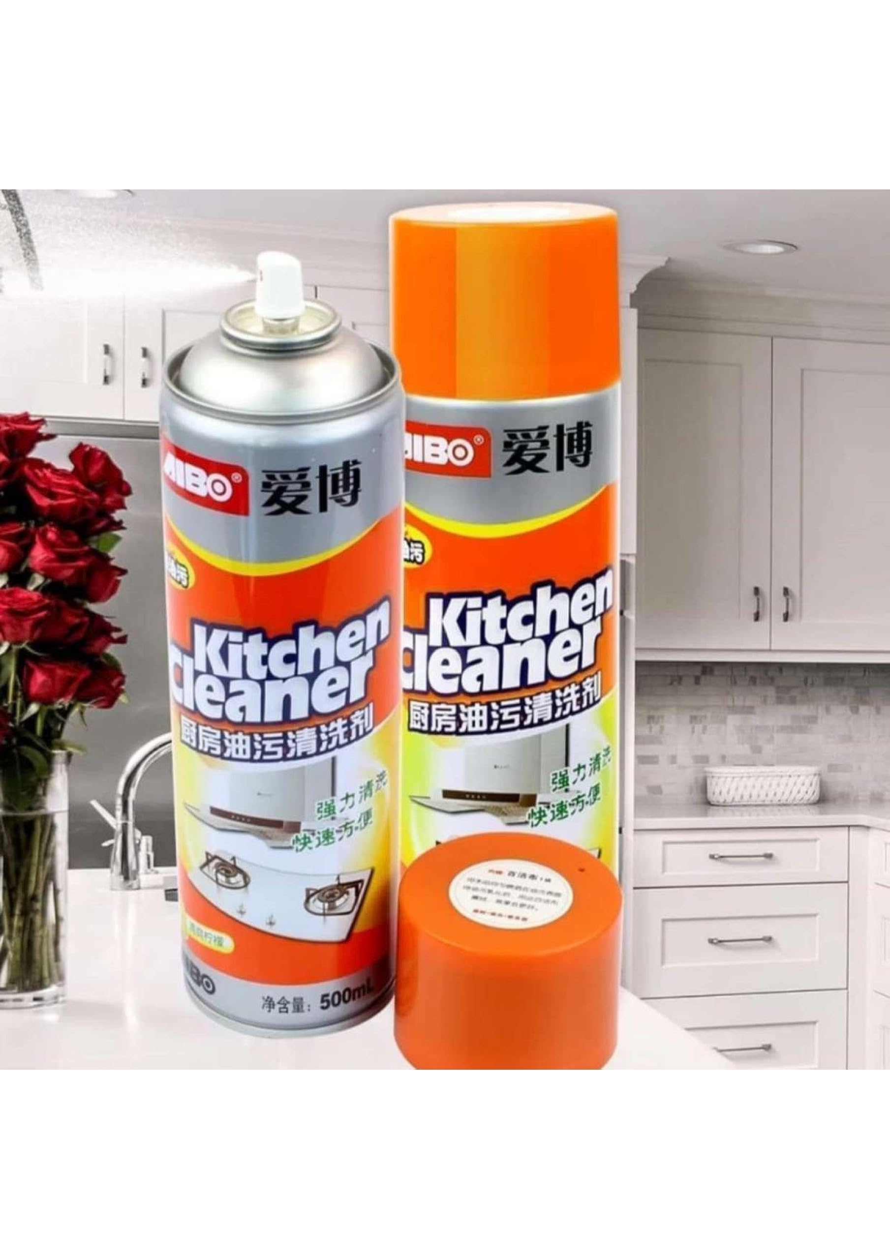 Kitchen Cleaner Spray Oil & Grease Stain Remover Stove Chimney Cleaner Foam Spray Degreaser Spray Non flamable Non Toxic for grill window kitchen stove exhaust fan 500ml (B0CH3SR8HD) Amazon Price History, Amazon Price Tracker