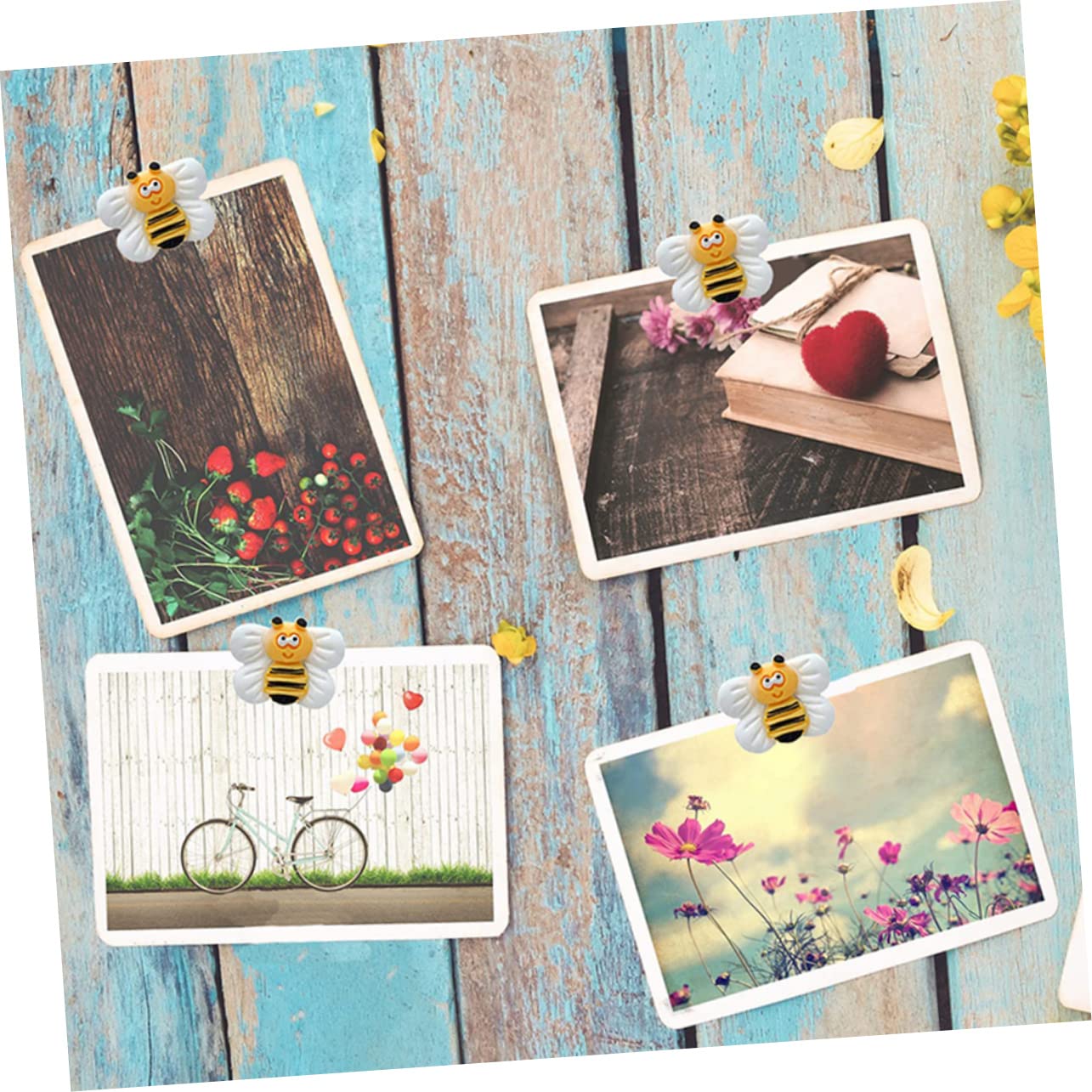 HOMSFOU 5 Series Pushpin I-Pin Tachuelas para Colgar En La Pared Chincheta Decorativa Tachuelas Abeja Chincheta De Color Chinchetas para Mapa Resina 25 Piezas X 5