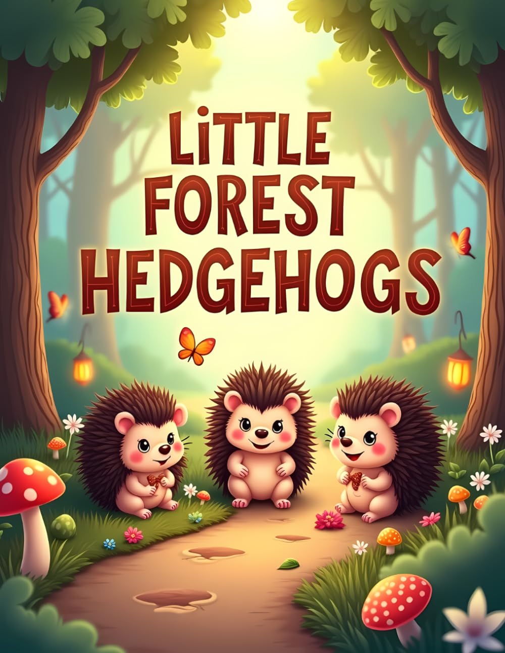 Little Forest Hedgehogs: Cute Woodland Hedgehog Coloring Book for Kids Ages 4–8 | Fun Forest Adventures and Easy Coloring Pages