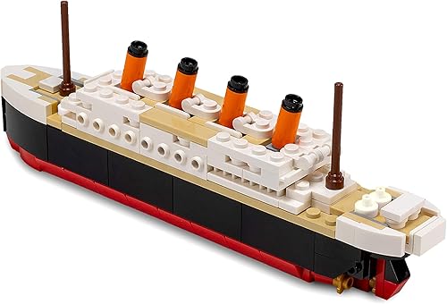 Miniatura 3 de Brick Loot Titanic - Juego de bloques de construcción micro – Kit de modelo de barco de bricolaje de 217 piezas, mini ladrillos para adultos