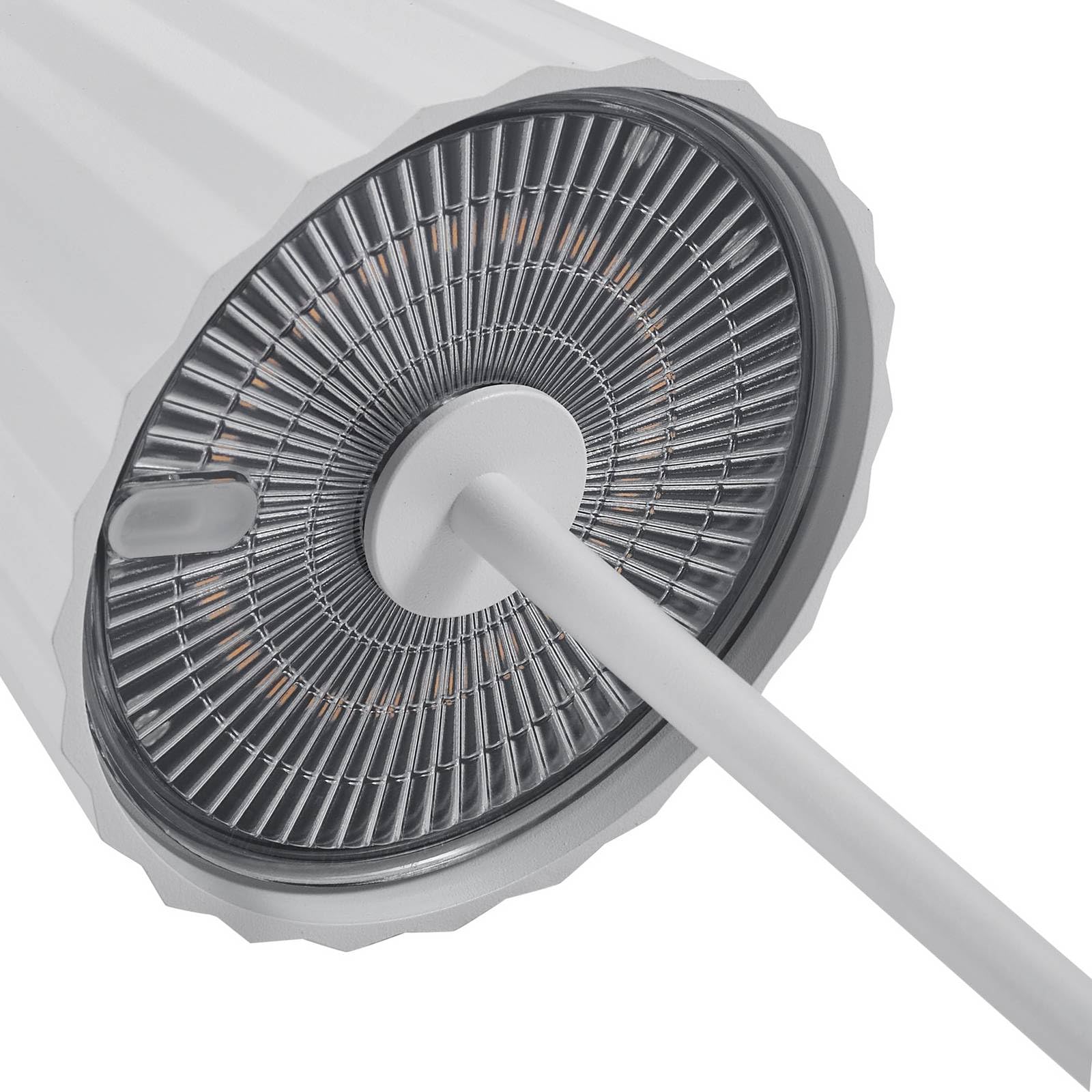 Lindby LED Esali dimmbar (Modern) in Weiß aus Aluminium (1 flammig,) Wohnzimmerleuchte