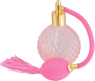 Atomizer Sprayer for Perfume: 100Ml Vintage Refillable Perfume Atomizer Spray Bottle with Pink Bulb, Portable Empty Mist Bottle for Storage and Home Decor