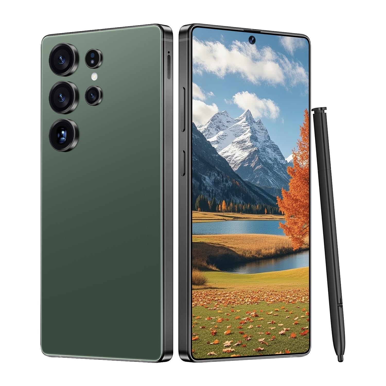 I25 Ultra 8GB RAM+256GB Face Unlock + Stylus | Android 14 System (Green)