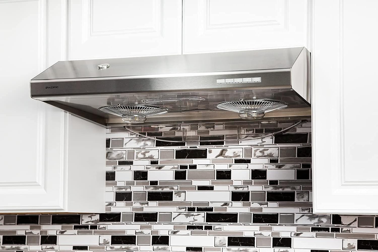 Buy Pacific Kitchen Vent Hood AC30BS 30 Inch Under Range Hood Filterless Modern