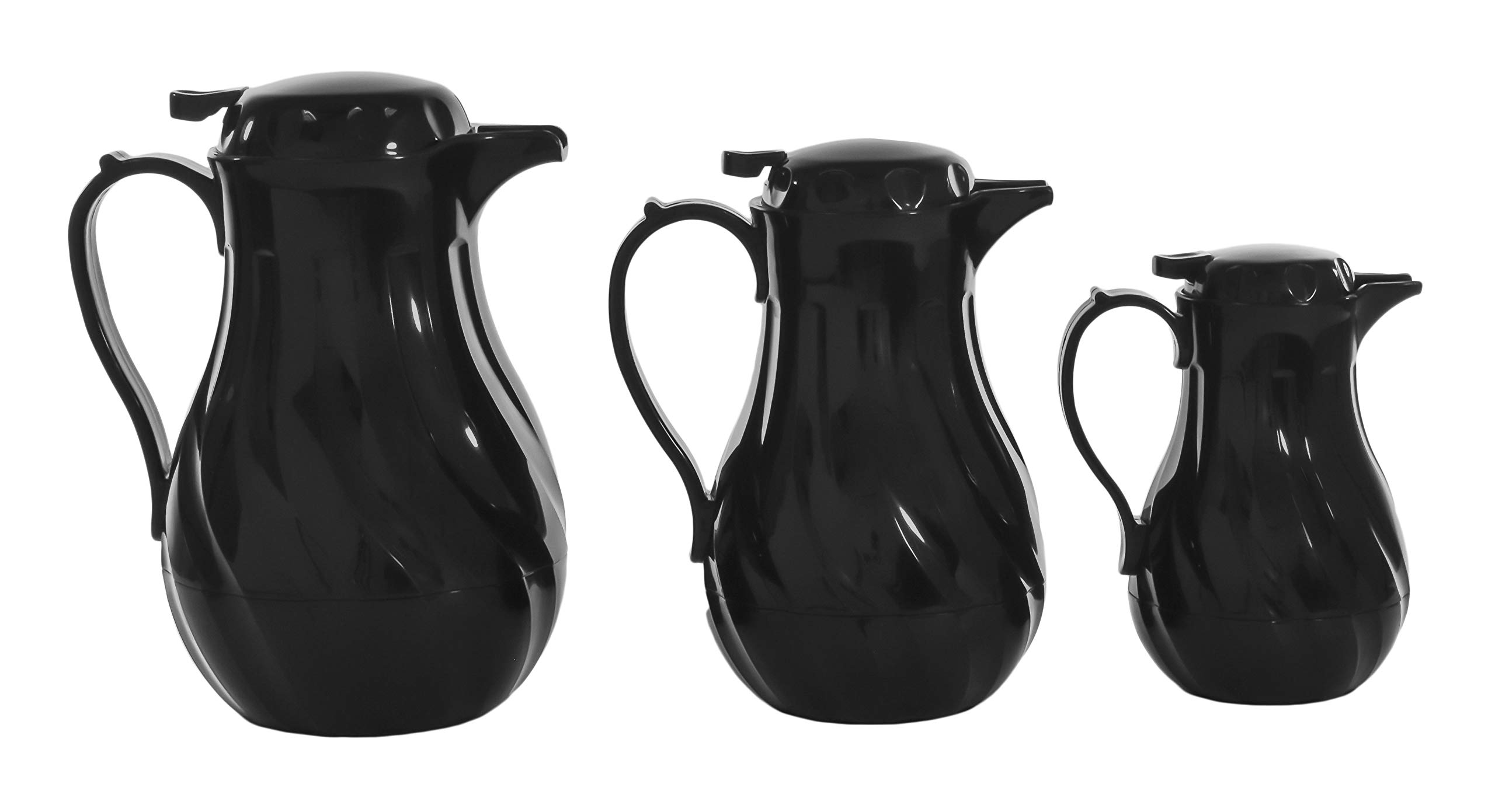 20 oz. Black Plastic Insulated Carafe, Each