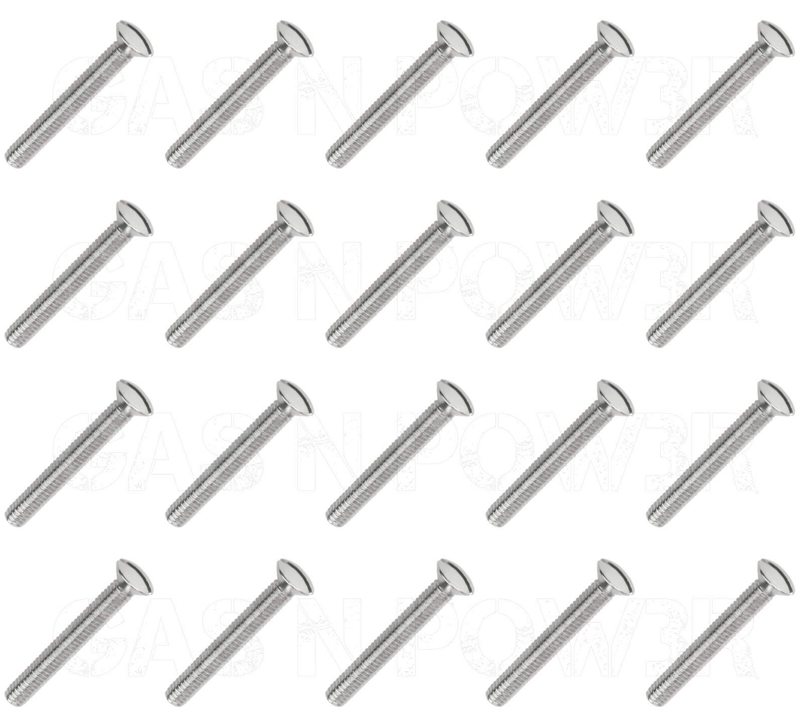 x20 M3.5 x30mm Long Electrical Machine Screws for Light Switch Plug Socket