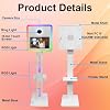 DSLR Photo Booth Machine 15.6 Inch Selfie Portable Touch Screen Camera Photobooth with Flight Case/White Photo Booth with RGB Light for Wedding Party Events (White, 15.6 Inch photobooth)