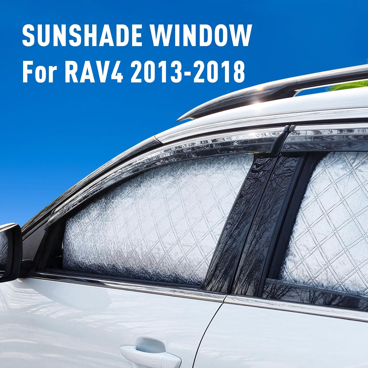 for RAV4 2013-2018 Car Window Sun Shade, Automobile Sunshade Covers for Front and Rear Windows, 4 Piece Set