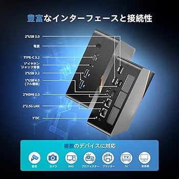 Amazon.co.jp: ミニPC AMD Ryzen 7 8845HS 8コア16スレッド 最大5.1GHz Amazon.co.jp: ミニPC AMD Ryzen 7 8845HS 8コア16スレッド 最大5.1GHz