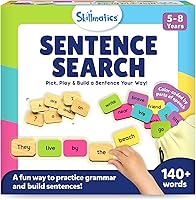 Skillmatics Sentence Search: Fun Sentence Building Game for Kids Ages 5-8, Educational Learning Toy & Easter Basket Stuffer