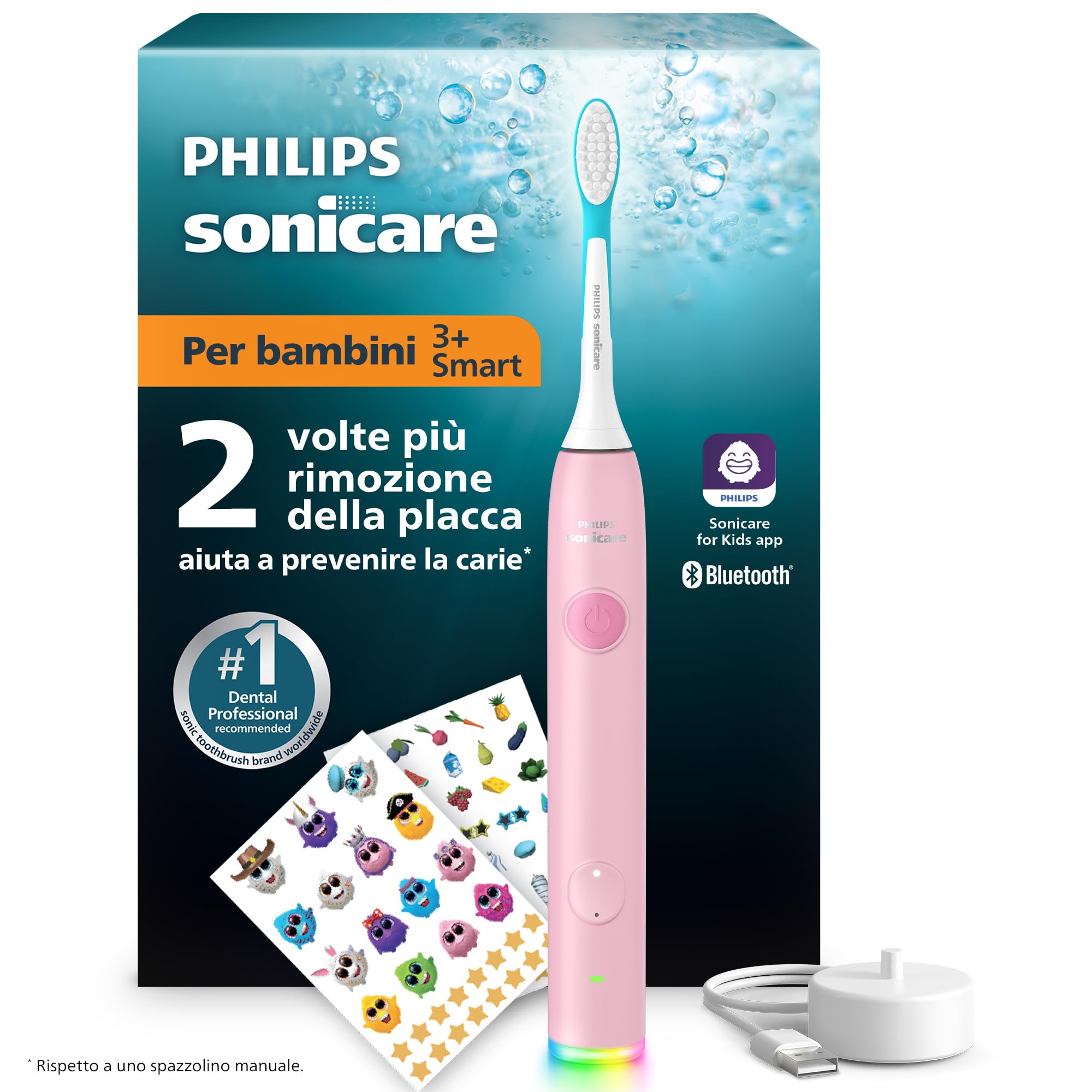 HX6600/11 POWER TOOTHBRUSH PINK HNDL, SF
