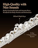 Vista 3 de Eastar Flauta de 16 teclas con agujero abierto para principiantes, niños, estudiantes con tabla de digitación, juego de limpieza, soporte, estuche