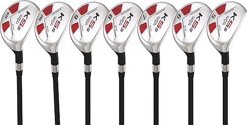 Senior Majek Golf All Hybrid - Juego completo completo para hombre, que incluye #5, 6, 7, 8, 9, PW +SW Senior Flex Flex para diestros