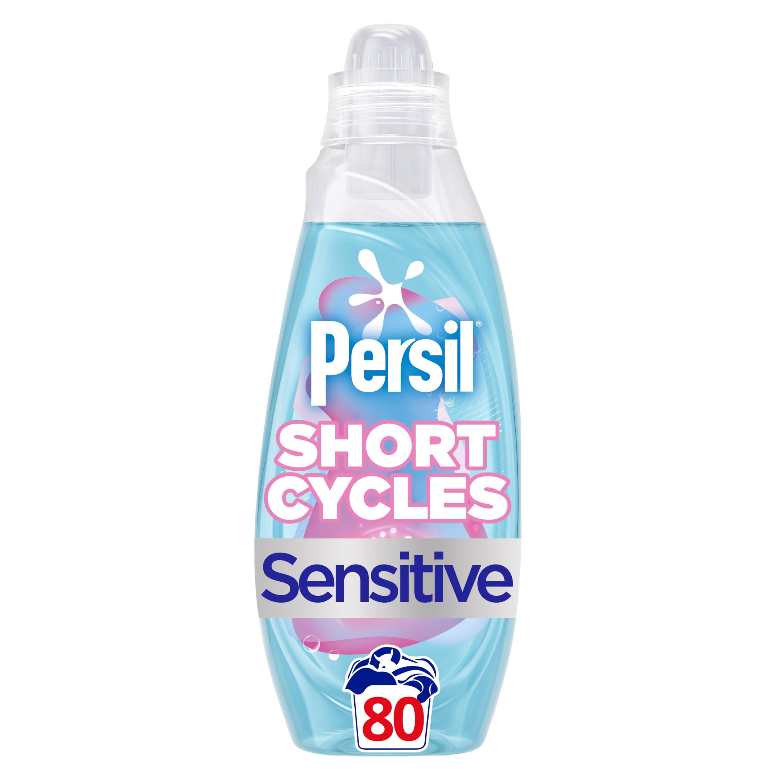 Persil Wonder Wash Sensitive* Laundry Detergent Washing Liquid, 80 Washes (2.16 L) - Non Bio, Fast-Acting Formula, Hypoallergenic Scent