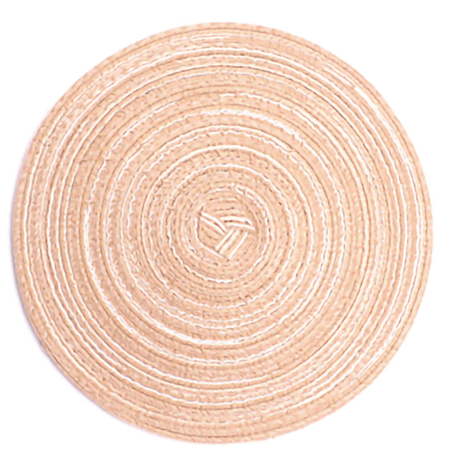Tapis de vaisselle en fils de coton PA Wakects, dessous de verre tressés premium