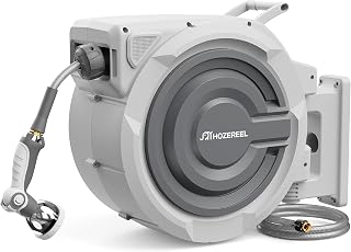 Retractable Hose Reel 5/8"x 110ft, Retractable Garden Hose