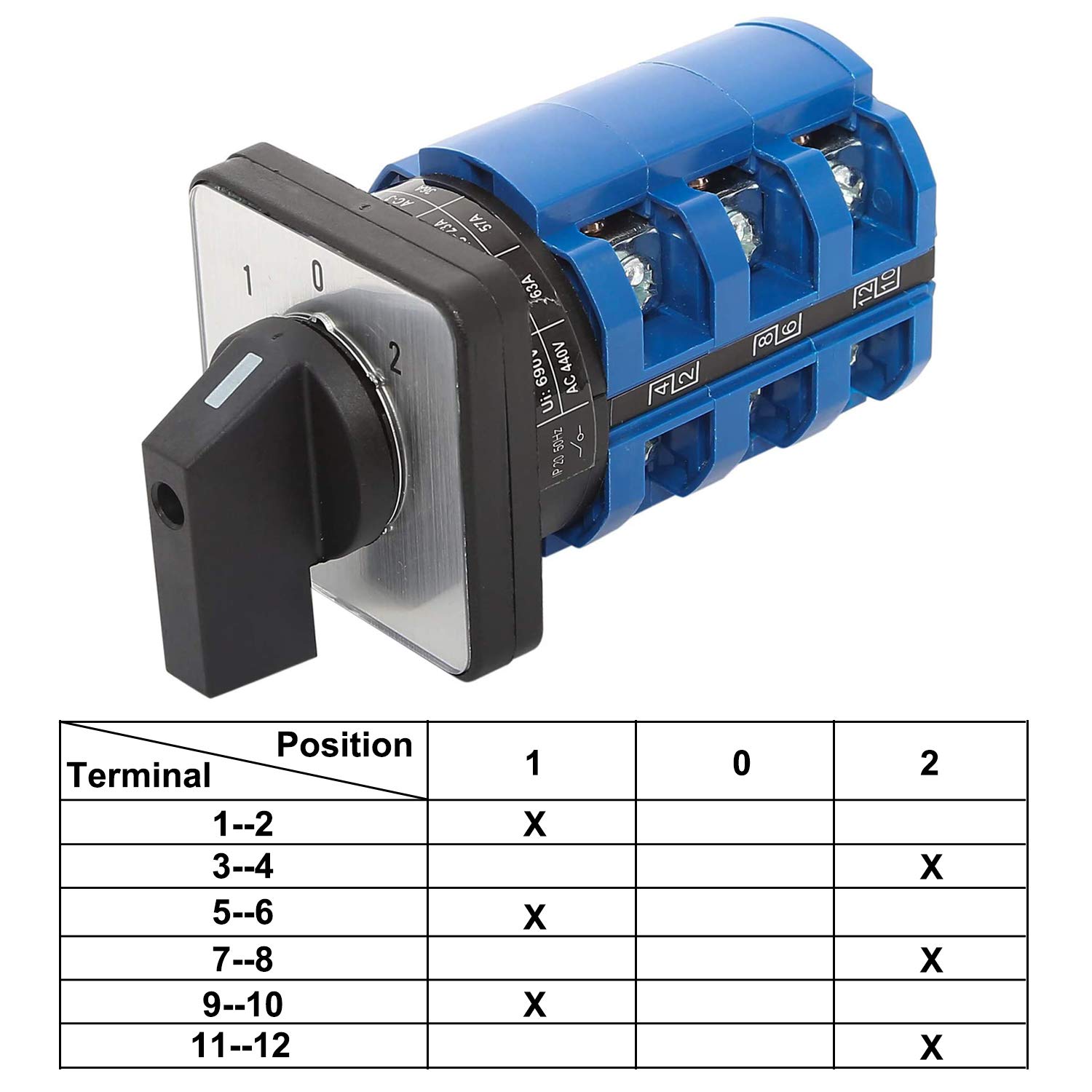 Universal Rotary Changeover Switch 690V 63A 3 Rwanda