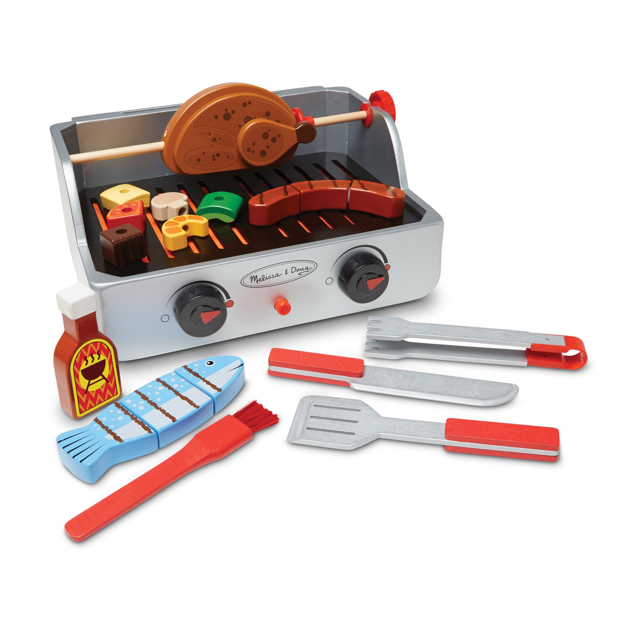 Play Sets Melissa Doug Parrilla De Barbacoa A Partir De