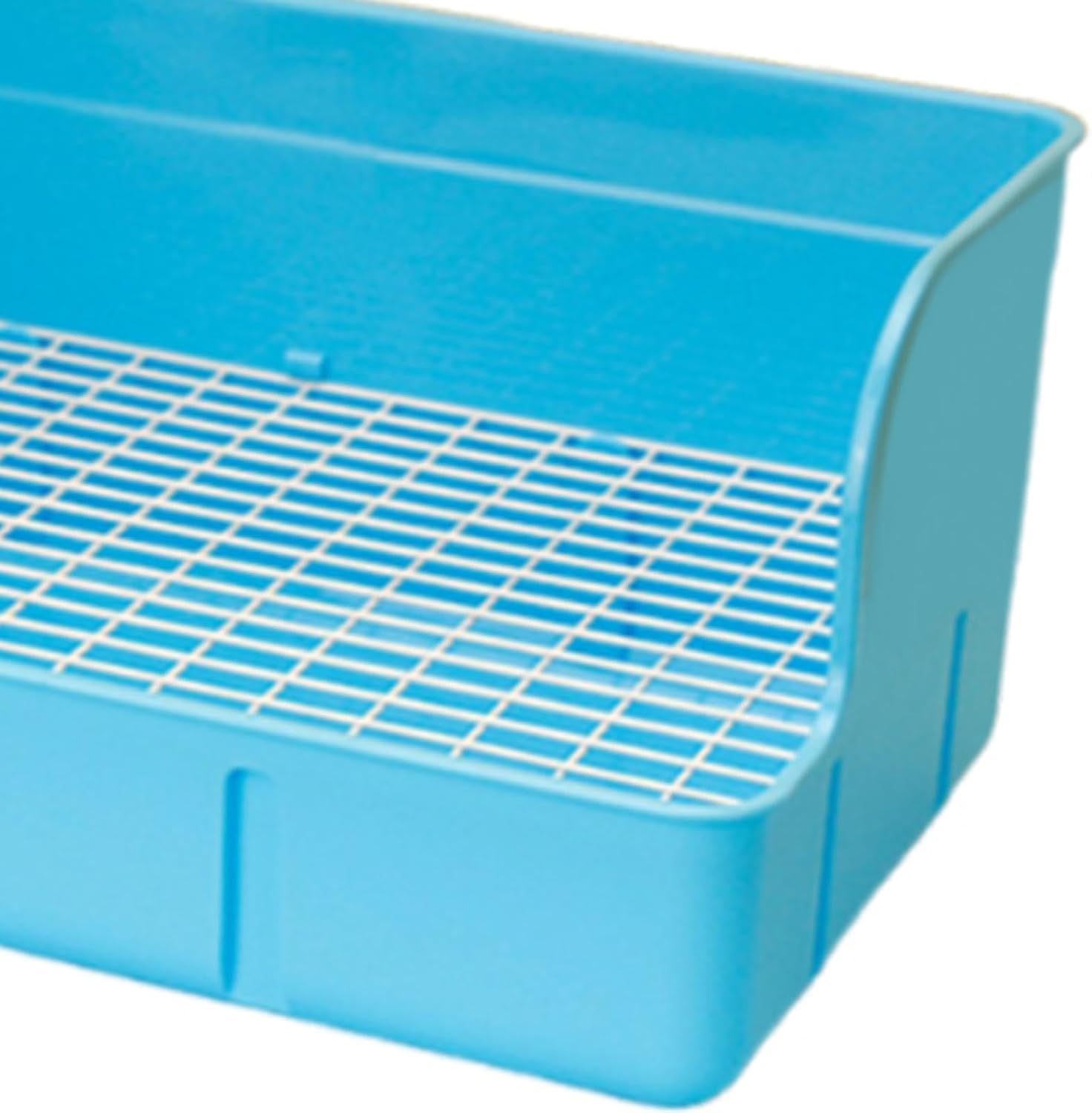 Toilet for Cage, Pet Toilet, Rectangular, Easy to Clean, Corner Toilet for Hamster Cage Accessories, Blue
