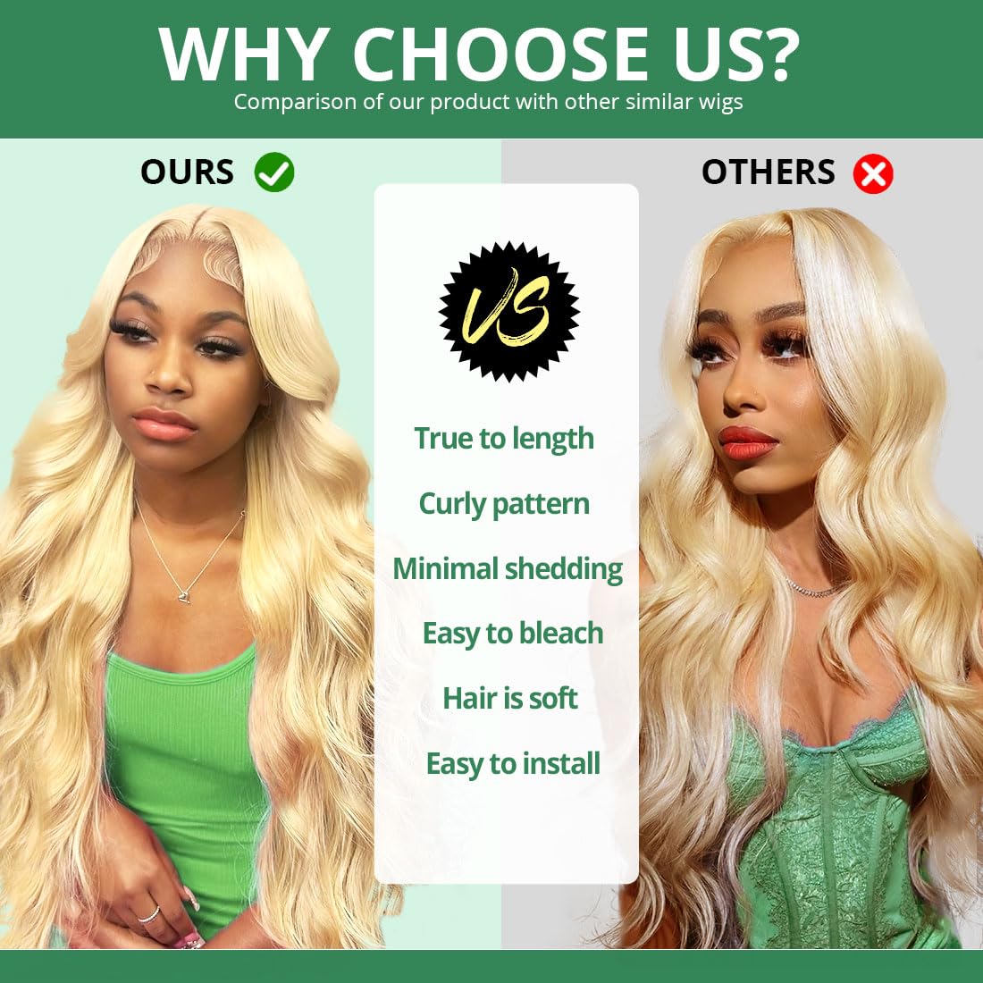 Amazon.com : Sweetie 14 Inch 613 13x4 Lace Front Wig Human  display picture 2
