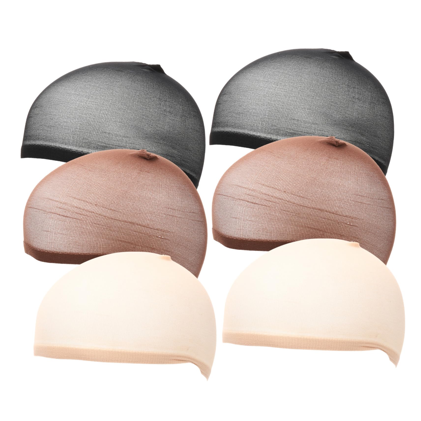 WOFASHPURET 6pcs Nylon Wig Caps for Women Closed End Wig Mesh Nets with Thick Elastic Lightweight Hair Cap for Easy Use and Comfort for Parties and Everyday Wear