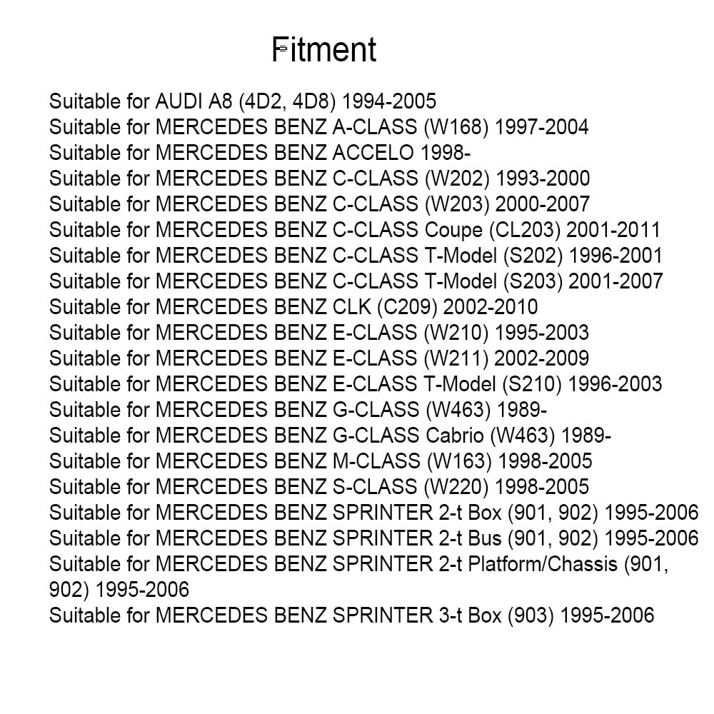Regulador de sensor de alta presión del riel de combustible para automóvil Kacepar compatible con AUDI A8 (4D2, 4D8) compatible con MERCEDES BENZ CLASE A (W168) 1997-2004 0041537528