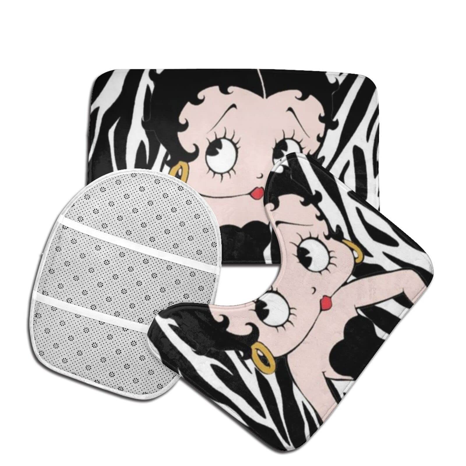 新品❤︎ベティちゃん❤︎バスマット&amp;トイレカバー&amp;マット ❤︎4点セット 送料込 Amazon｜ベティちゃん ベティ ブープ (8) 3点セット トイレマット