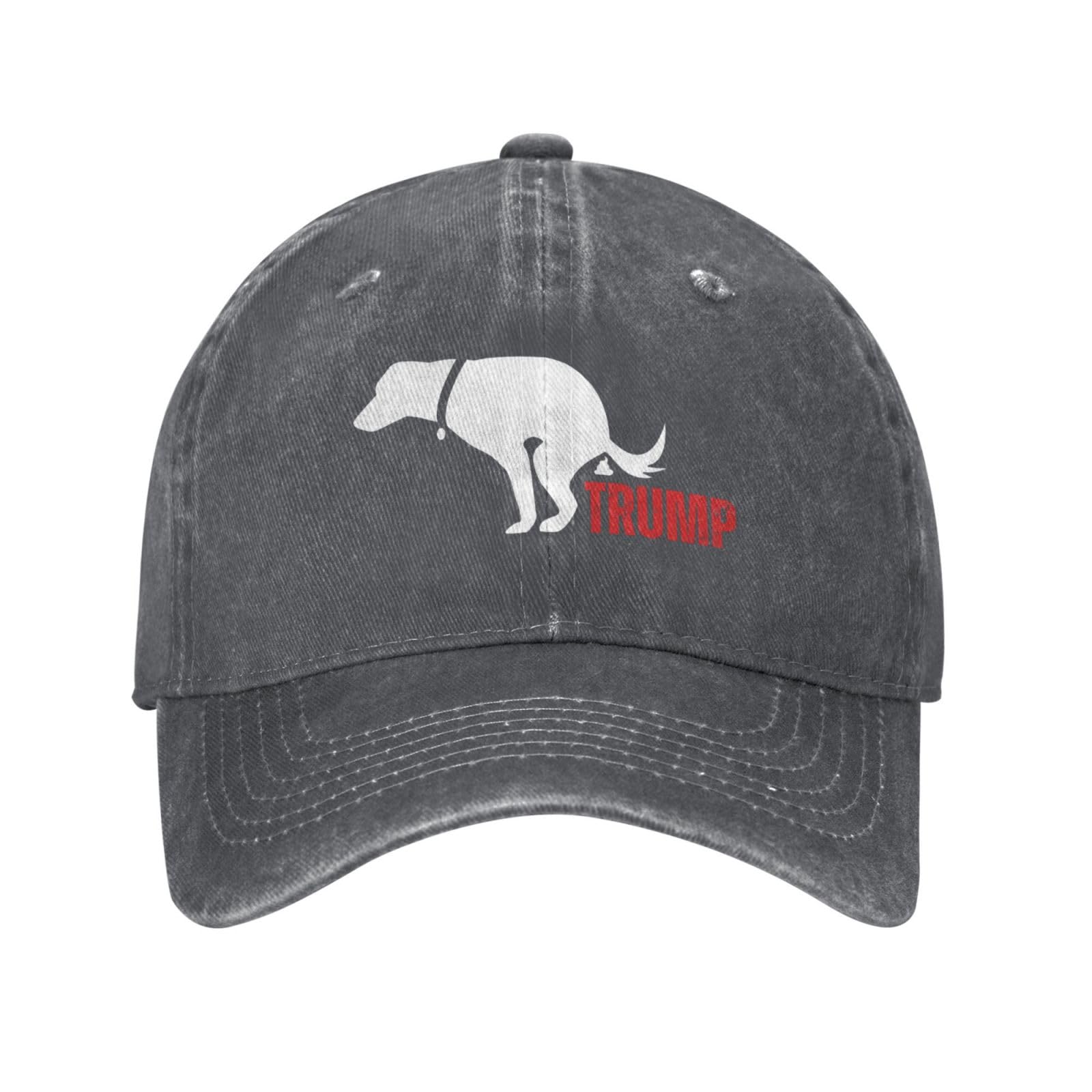 Anceky Unisex Deep Heather Even My Dog Hates Trump Hat Anti Trump Fuck Trump Adjustable Hat Casual Trucker Hats Baseball Cap For Men Women