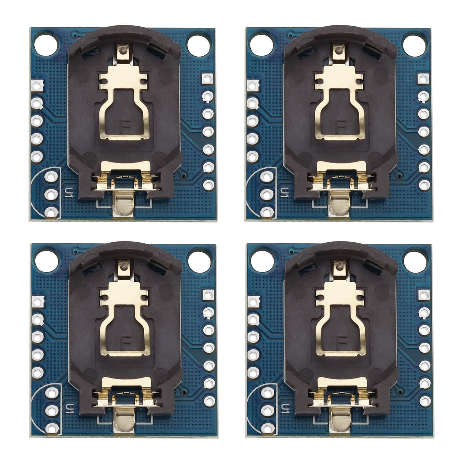 4Pcs DS1307 RTC Módulo Reloj en Tiempo Real I2C Chip Reloj Tiempo Real 28x27x9mm DS1307 RTC Chip Tiny RTC I2C Módulo Compatible con Raspberry Pi ESP Y Muchos Más Sin Batería