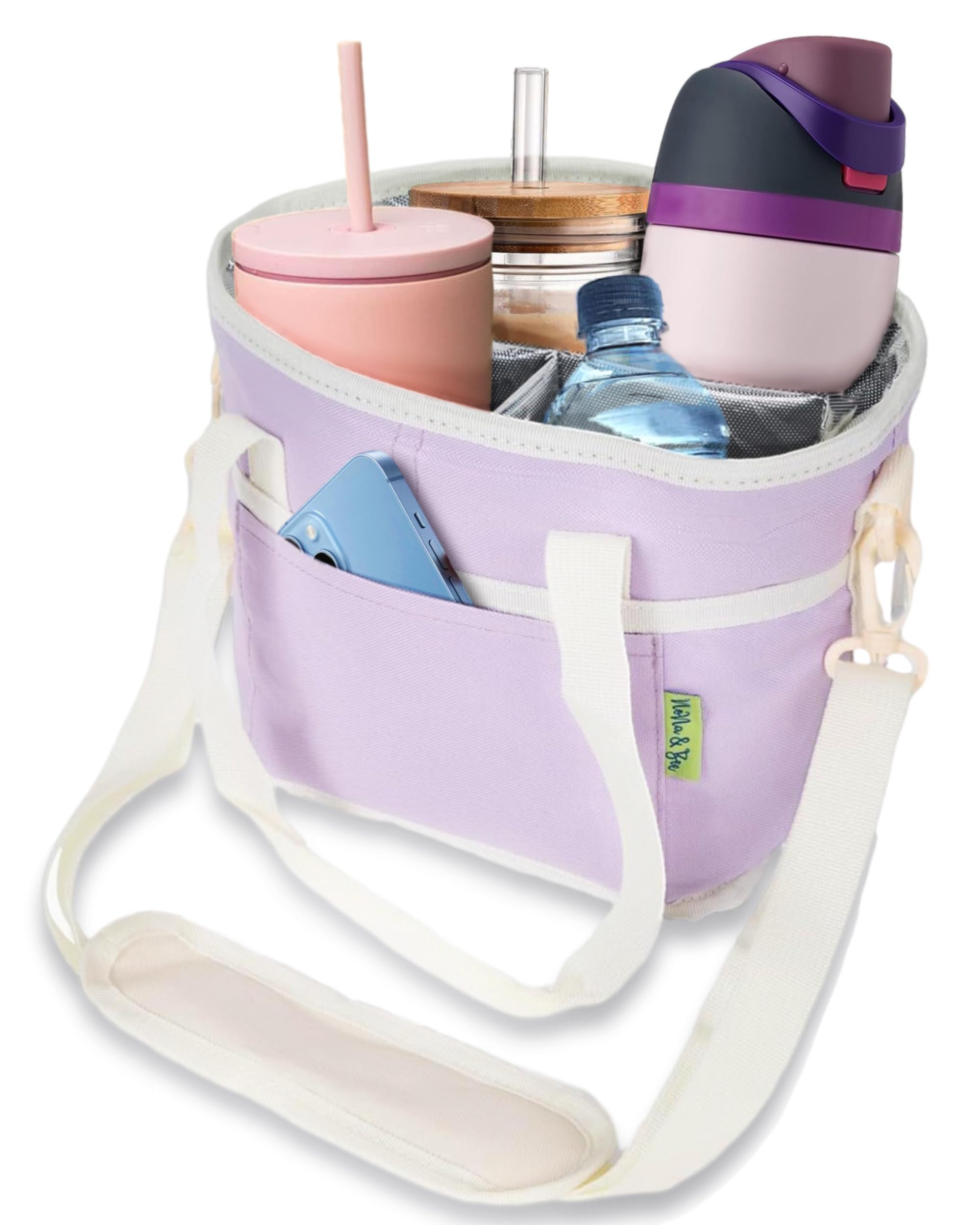 NoNa & Bee 4 Water Bottle Holder with Strap