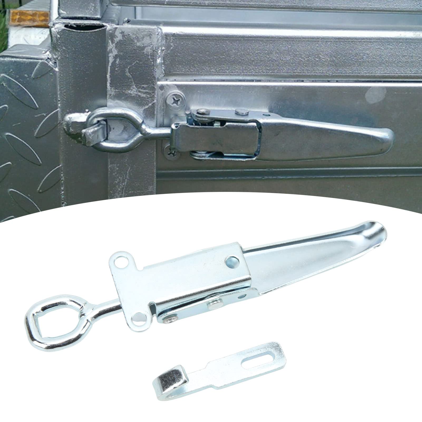 Aramox Moraillon à Ressort Heavy Duty - Verrou Sécurité Pour Remorque, Caravane Et Camping-Car
