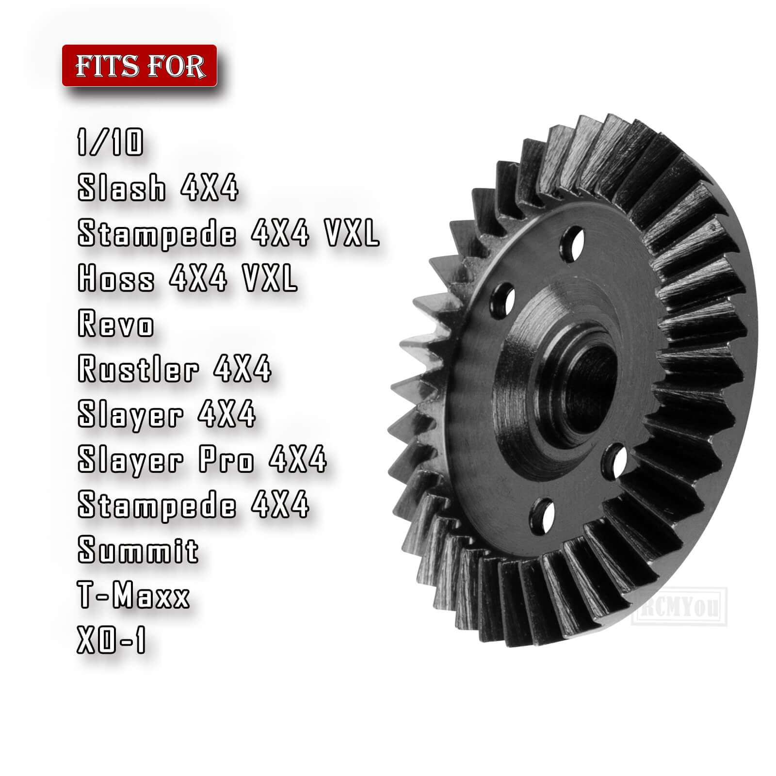 RCMYou 13-37T Gearbox Gears Diff Upgrades Part For 1/10 Slash 4×4 Stampede 4×4 VXL Hoss 4×4 VXL Revo Rustler 4×4 Slayer 4×4 Slayer Pro 4×4 Stampede 4×4 Summit T-Maxx XO-1 RC