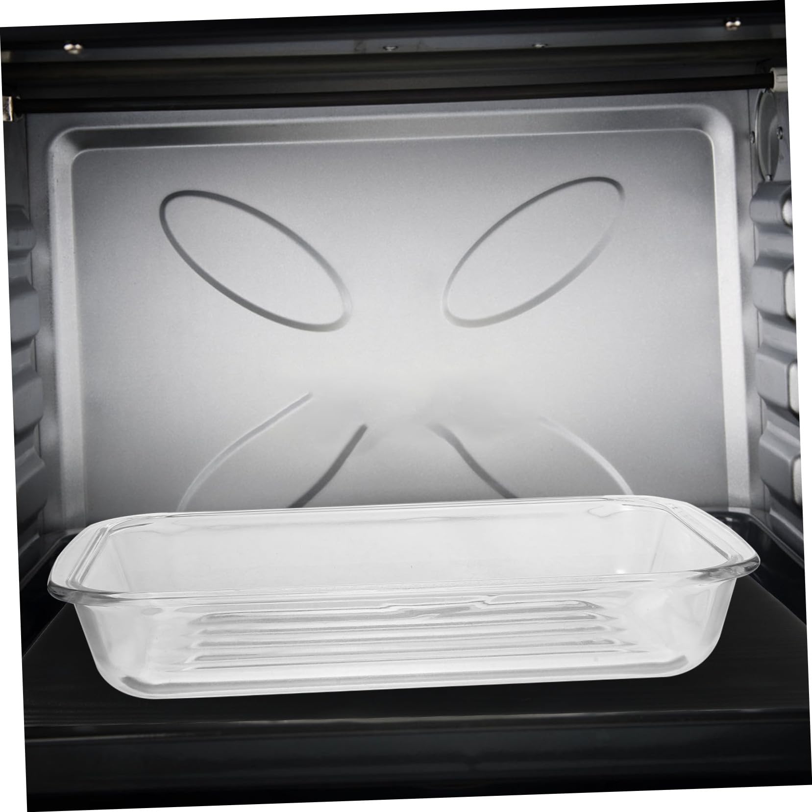 Fuente de Horno de Vidrio Templado 1.5l, Apta para Microondas y Lavavajillas, Versátil para Horno y Cocina