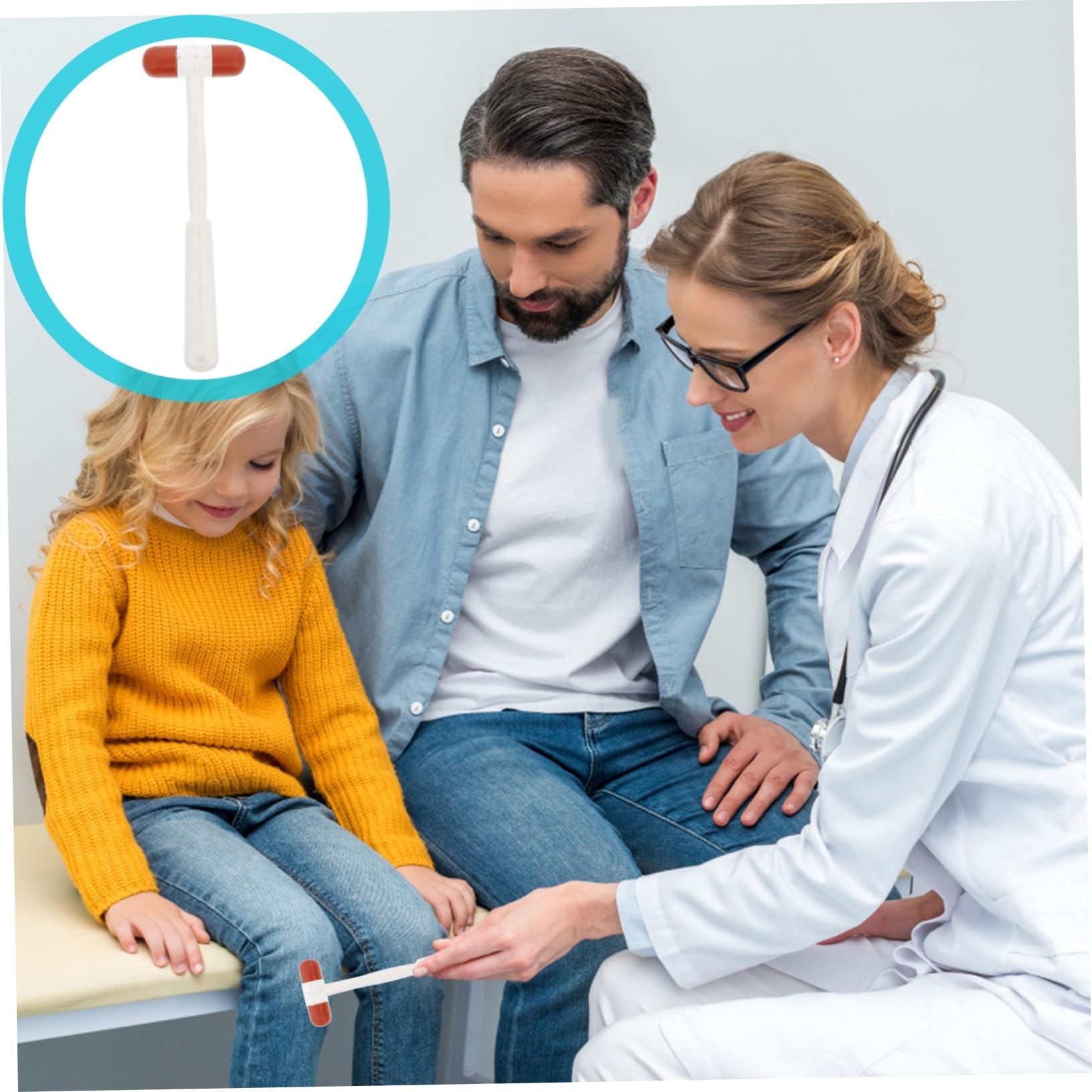 Gatuida 3piezas Martillo De Médico Para Pruebas Neurológicas Herramienta De Percusión Para Clínicas y Educación Diseño Ergonómico y Cómodo Para Reflexiones y Evaluación Médica
