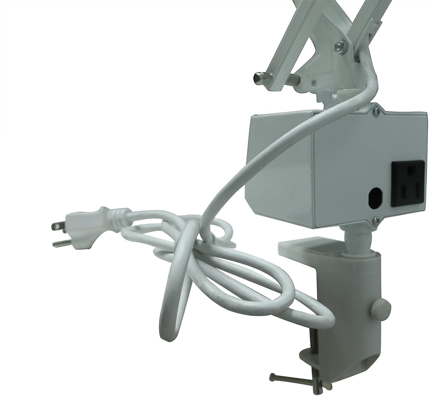 Exclusive Discount 70% Price V-LIGHT Dual-Bulb Fluorescent and CFL Professional Architect Style Clamp-On Lamp, White (VSL111902JW)