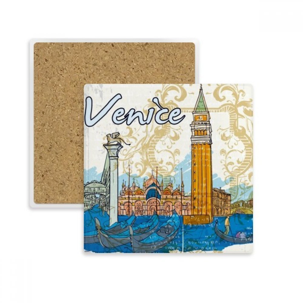 Sous-verre absorbant Italie Venise pour protéger vos tables des taches