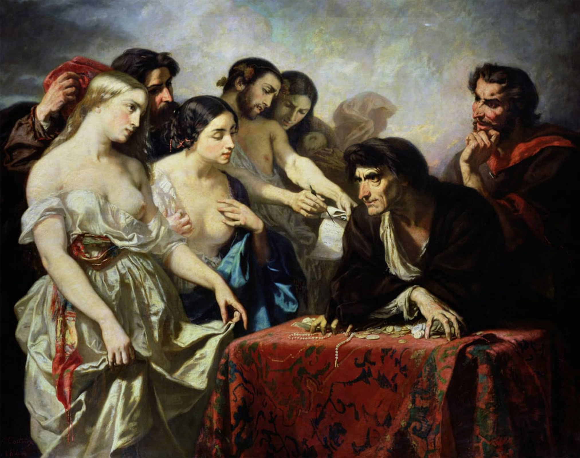 HRJUBWREE Famous Paintings Pictures Artwork Picture the Love of Gold by Famous Artist Photo Wall Print for Office Decor 60x90cm