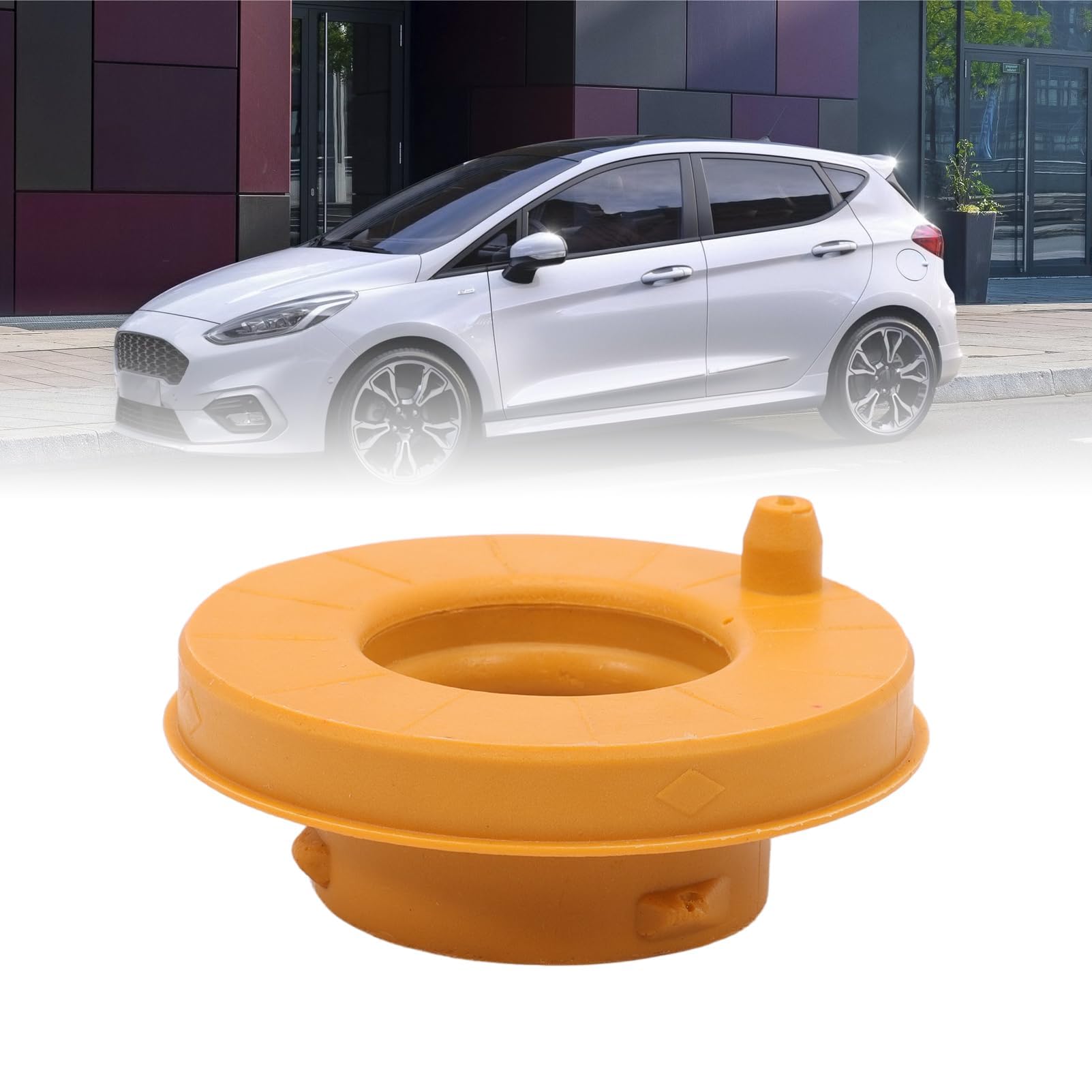 2 Pezzi Piastra Supporto Molla in Gomma per Assale Posteriore Superiore per B-Max Fiesta 2037363 1531725 1721953 203736
