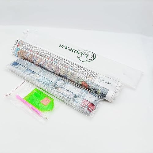 Miniatura 6 de LANDFAIR Kits de pintura de diamantes, kit de arte de diamante redondo de 15 x 20 pulgadas para adultos