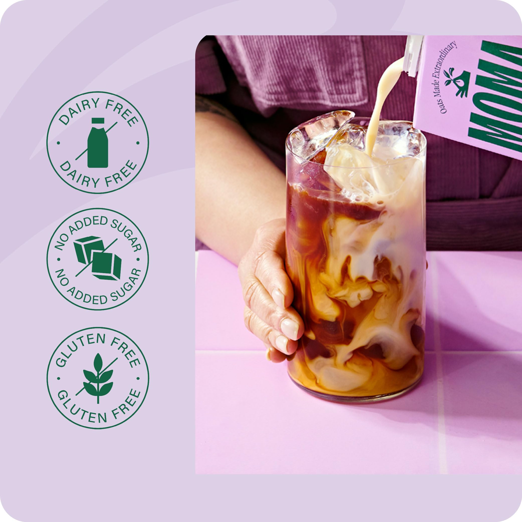 MOMA Barista Edition Lait d'avoine | 6 x 1 L | 100% végétal végétalien | Fabriqué avec toute l'avoine pour ajouter des fibres et une saveur délicieuse | Sans sucre ajouté | Boisson d'avoine