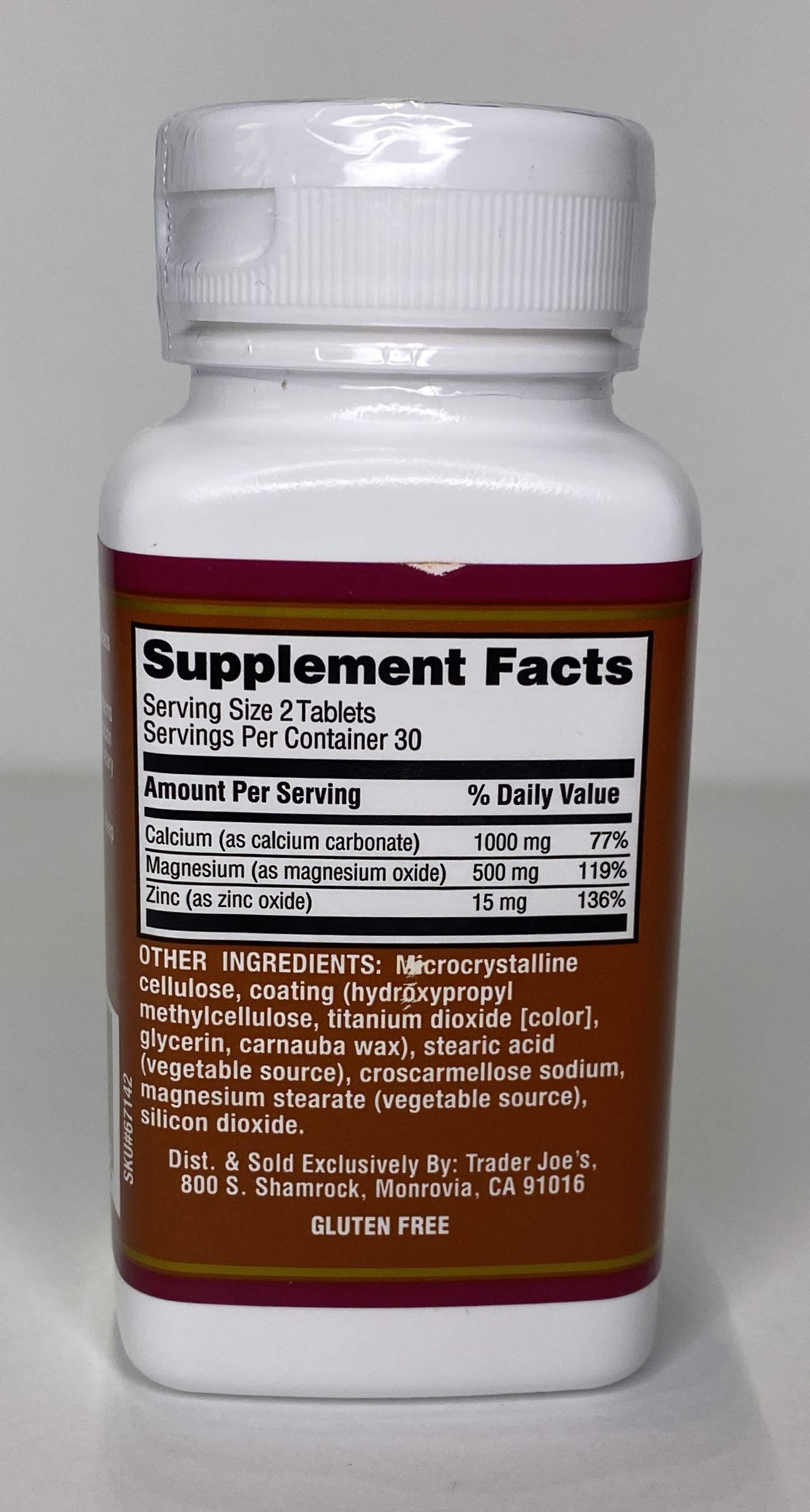 vitamins calcium magnesium zinc