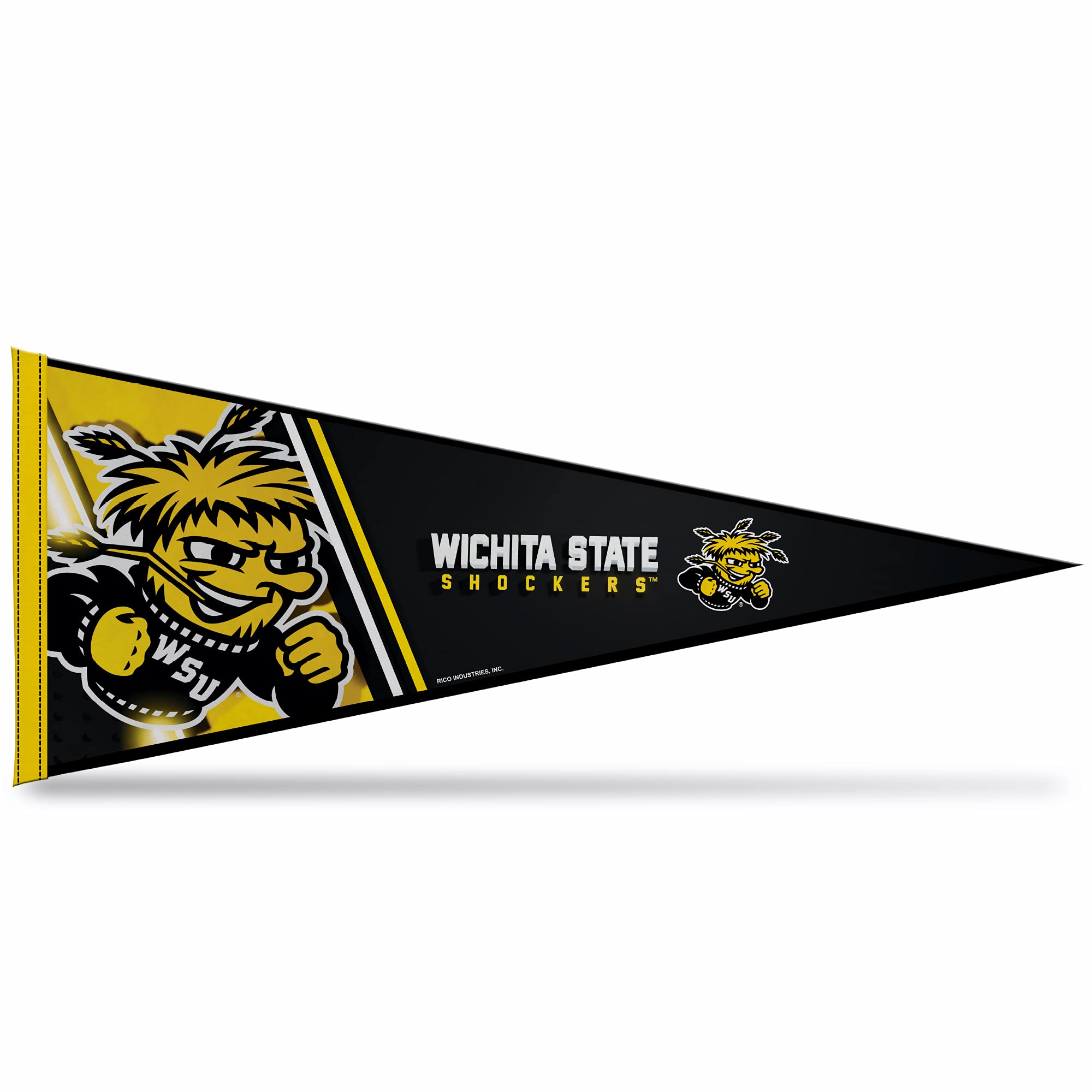 Rico Industries NCAA Wichita State Shockers Primary 12" x 30" Soft Felt Pennant - EZ to Hang - Home Décor (Game Room, Man Cave, Bed Room)