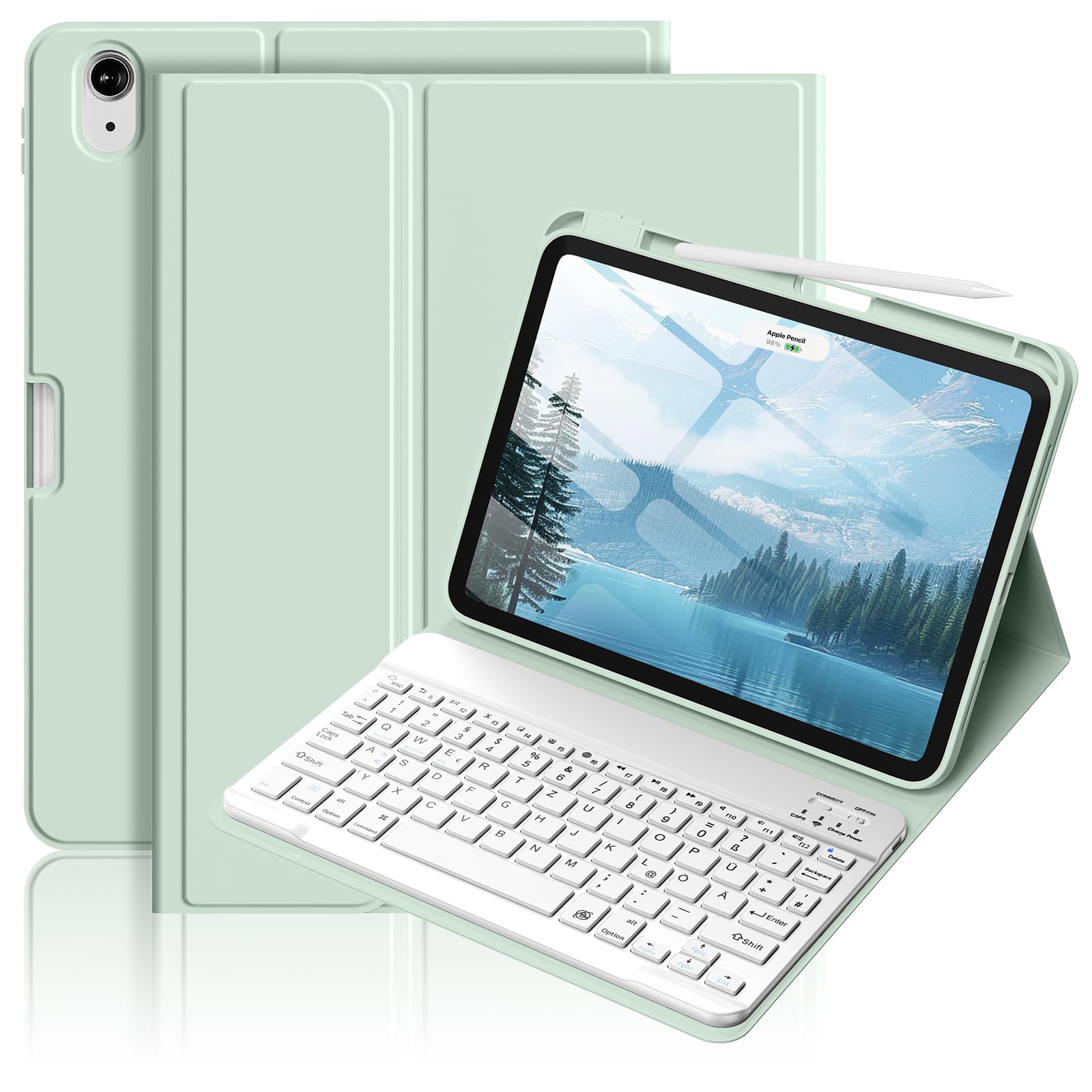 IAMKHO Tastatur Hülle für iPad 9./8./7. Generation 10.2 Zoll