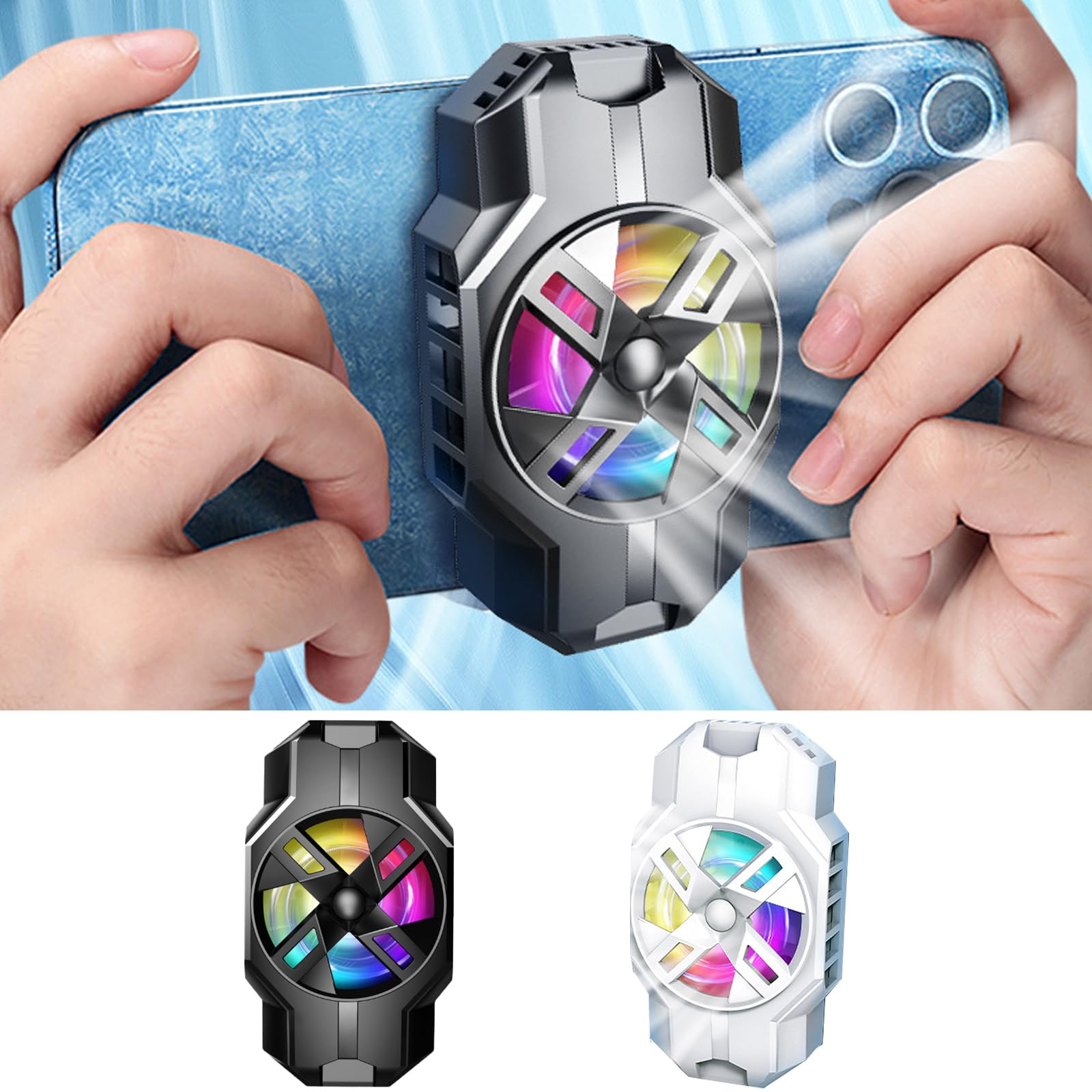 Ventola Di Raffreddamento Per Telefono Con Doppia Velocit&agrave; E Design A Morsetto - Silenziosa E Efficiente