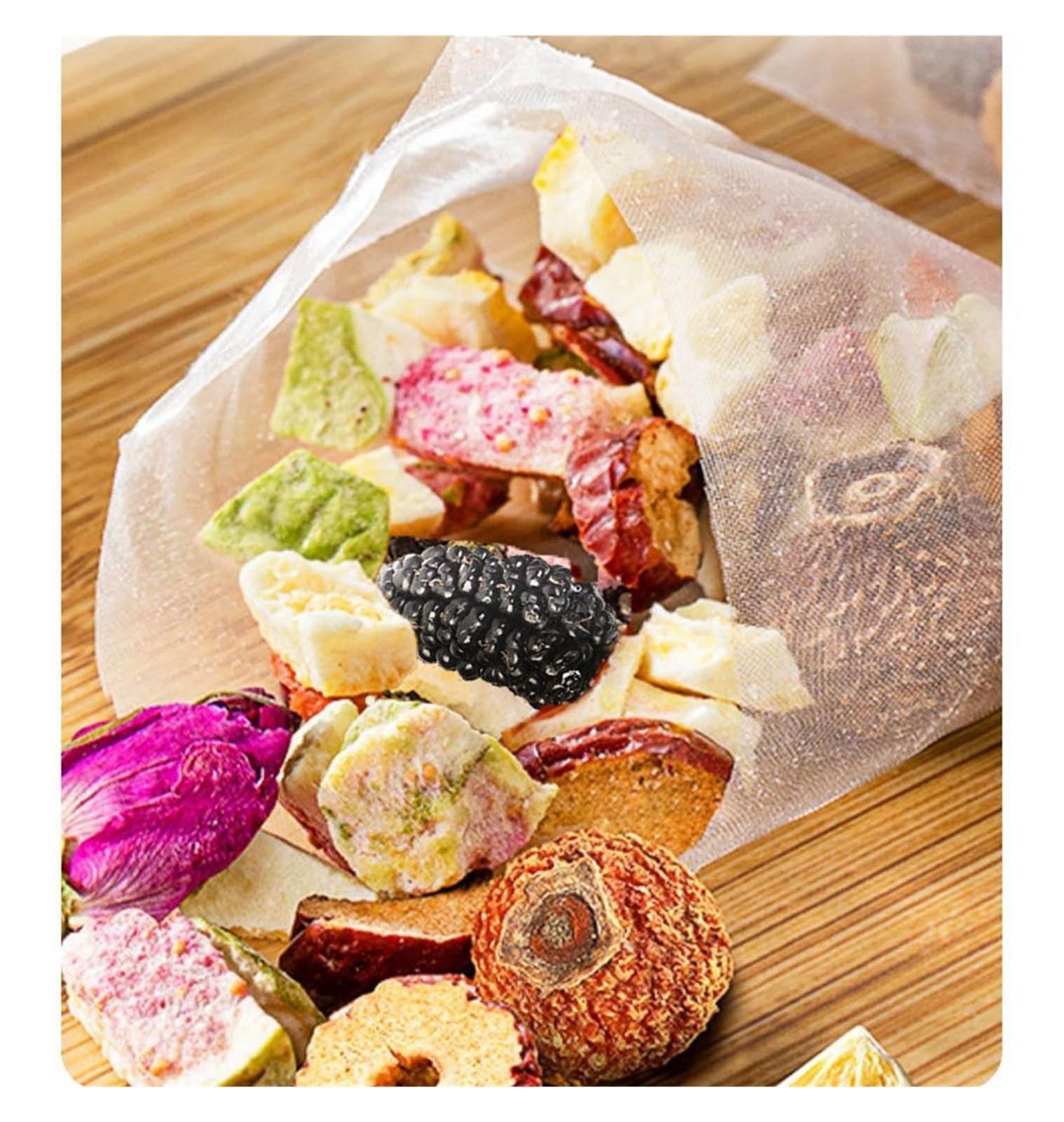Feigen-, Kaktusfrucht- und Zitronentee, eine Sommerfrucht, 75 g (5 g * 15 Beutel), dreieckige Verpackung, kann kalt oder heiß gebrüht werden(3pcs)