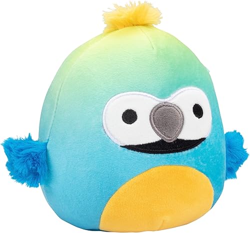 Miniatura 2 de Squishmallows Peluche Kellytoy de 5 pulgadas, Baptise The Guacamayo, juguete coleccionable suave y blando de peluche, añádelo a tu escuadrón -