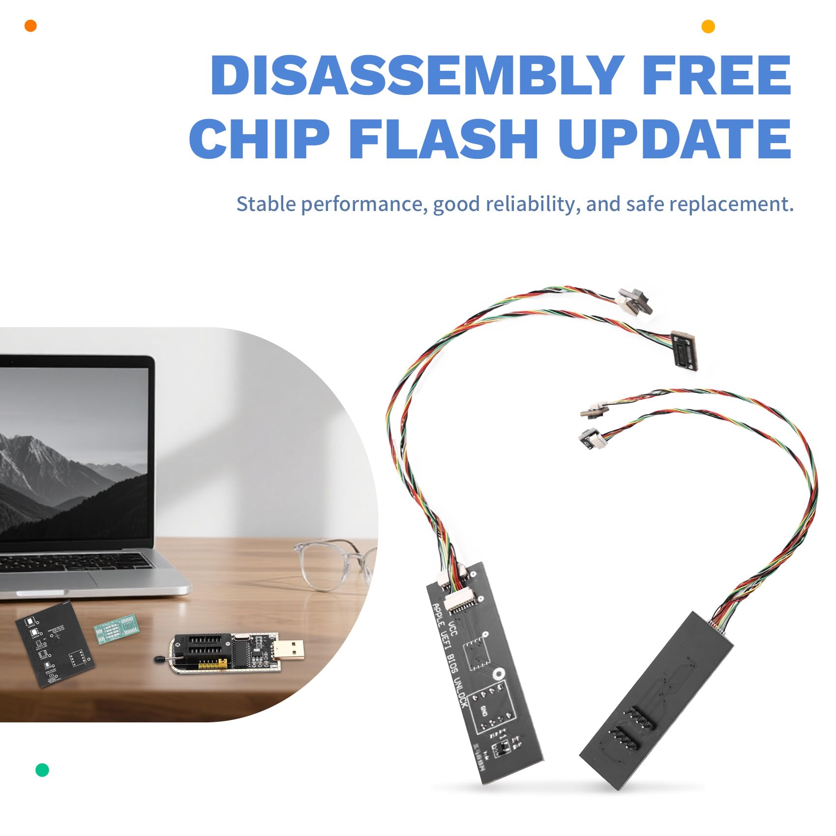 Demontagefreies Chip-Flash-Update BIOS Lesen und Schreiben UEFI BIOS Entsperren A1534/1466/1706/1707/1708/EFI Entsperr-ID-Firmware