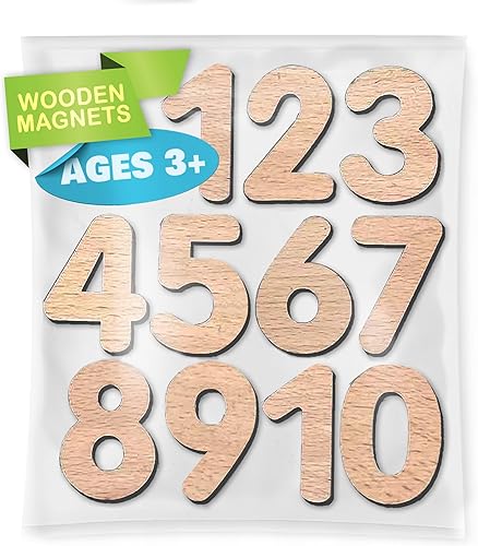 Miniatura 7 de LEAPING LEARNING Aventura de números magnéticos de madera juego de números magnéticos divertidos y educativos para niños pequeños, niños,