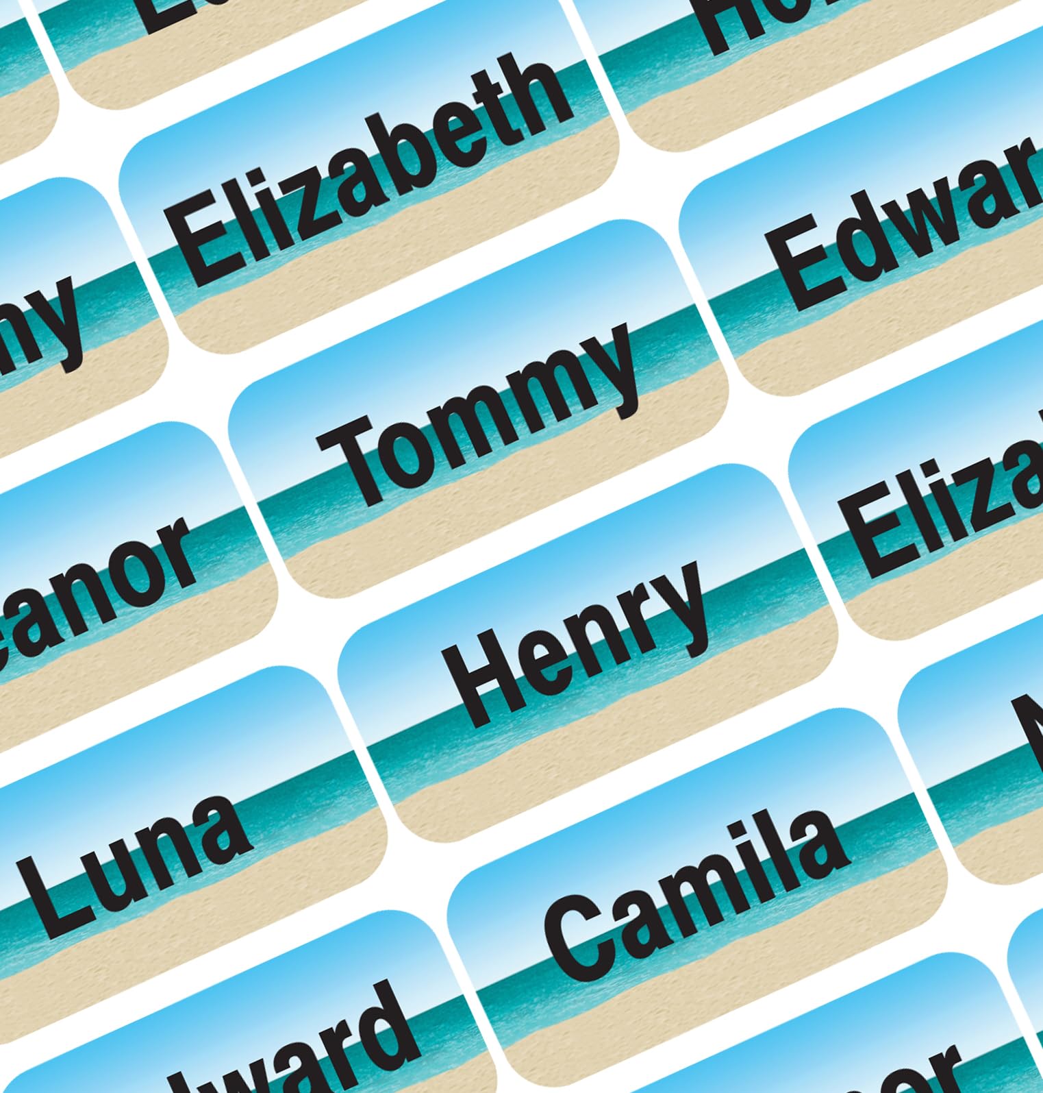 Personalized Name Labels for Kids – 60 Waterproof Peel-and-Stick Labels for Clothes, Lunch Boxes, Water Bottles, Laundry Bags – Durable, Dishwasher &