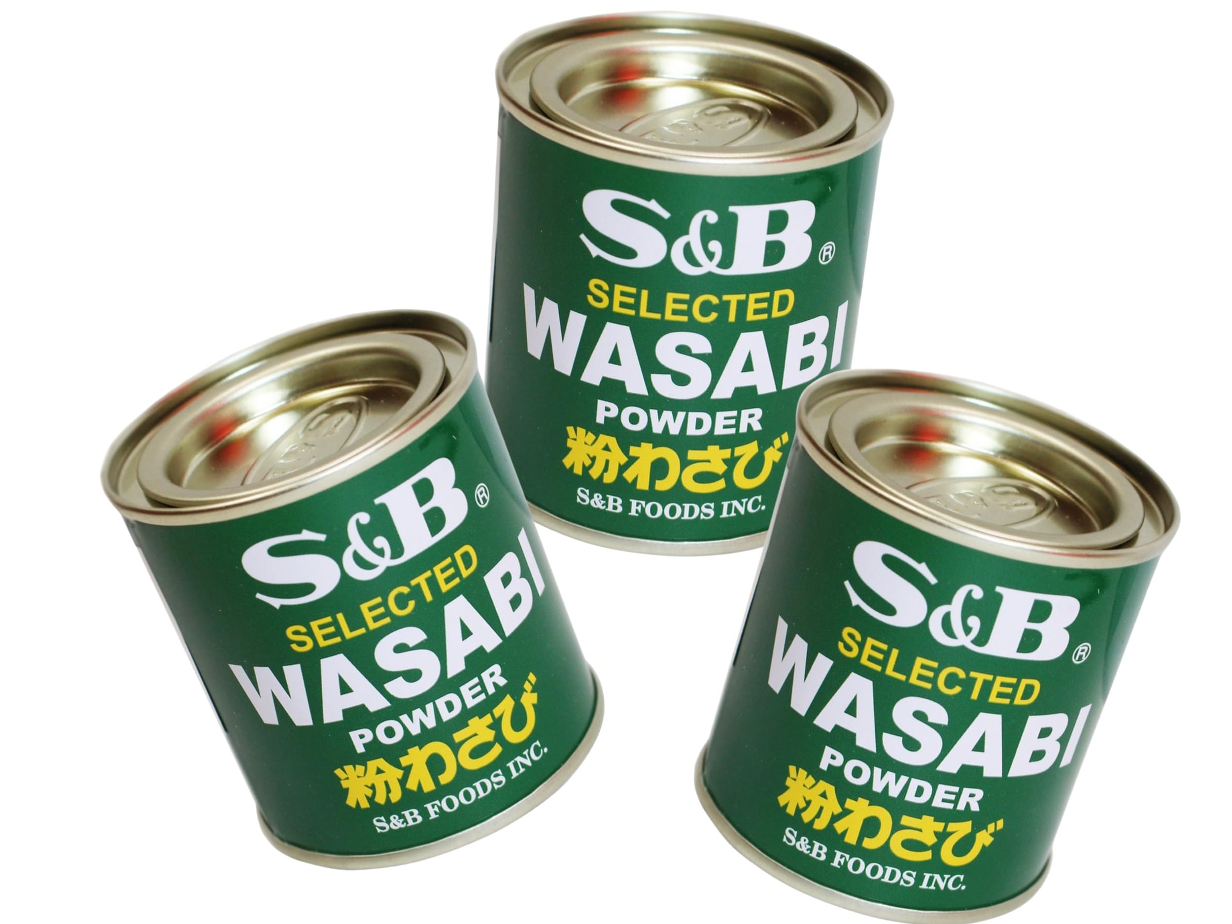 S&B Lot de 3 poudres wasabi japonaises naturelles et sans additifs OG ASIA 3 x 30 g